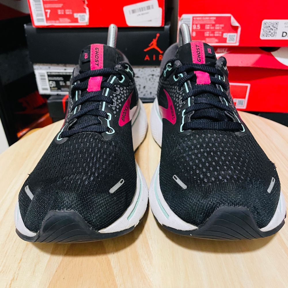 Brooks Ghost 14 Womens Size 9.5 Shoes Black Athletic Running Sneakers - Picture 2 of 11